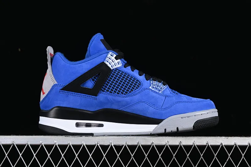 All Categories Air Jordan Jordan Series Basketball Shoes Air Jordan 4 GX Foreign Trade Edition Air Jordan 4 Retro "Eminem Encore" AJ4 Joe 4 Helm Blue Suede Basketball Shoes